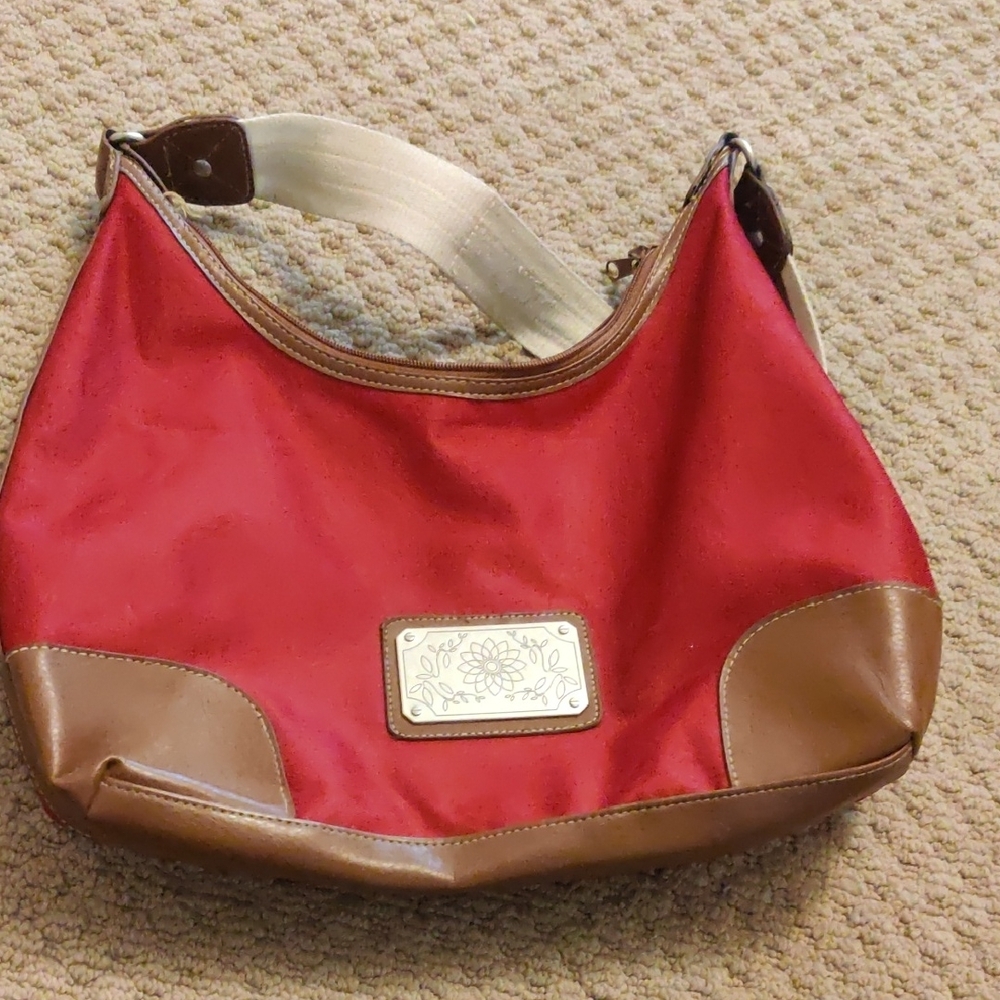 Stylish Red and Brown Women's Bag